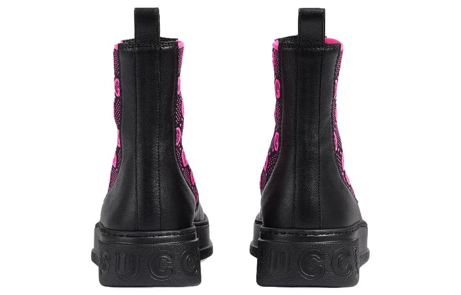 Ботинки челси Gucci Chelsea Boots Black Purple - изображение 6