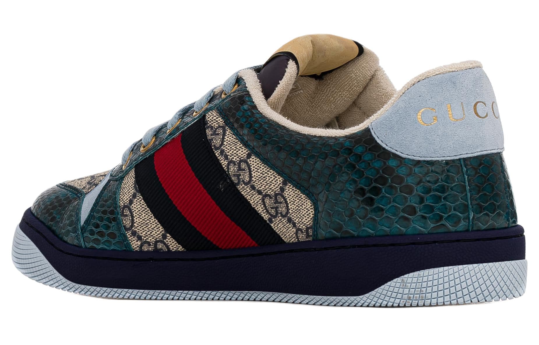 Кроссовки Gucci Low-Top Sneakers Navy - изображение 3