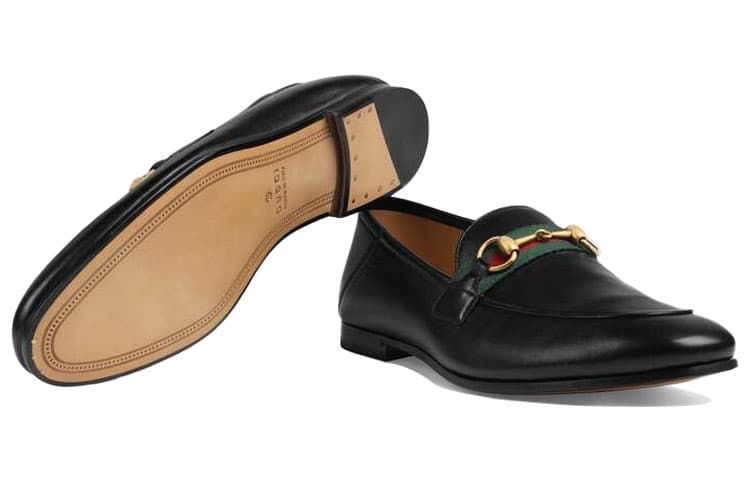 Ботинки Gucci Horsebit Loafers Black - изображение 6