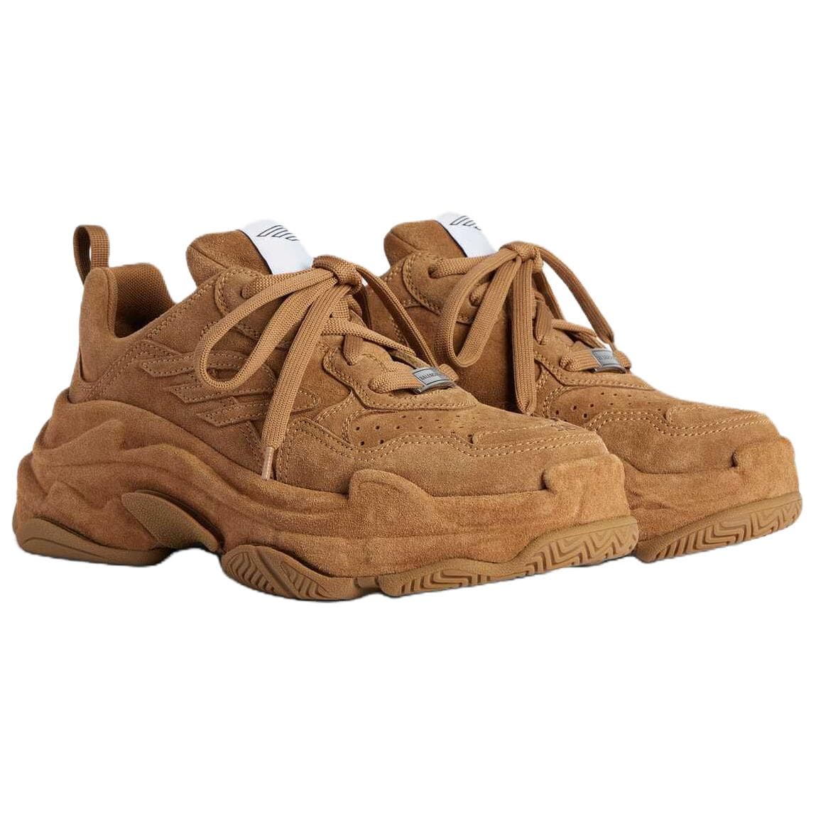 Кроссовки Balenciaga Triple S Sport Sporty Low Топ Массивные кроссовки Женские Коричневый - изображение 3