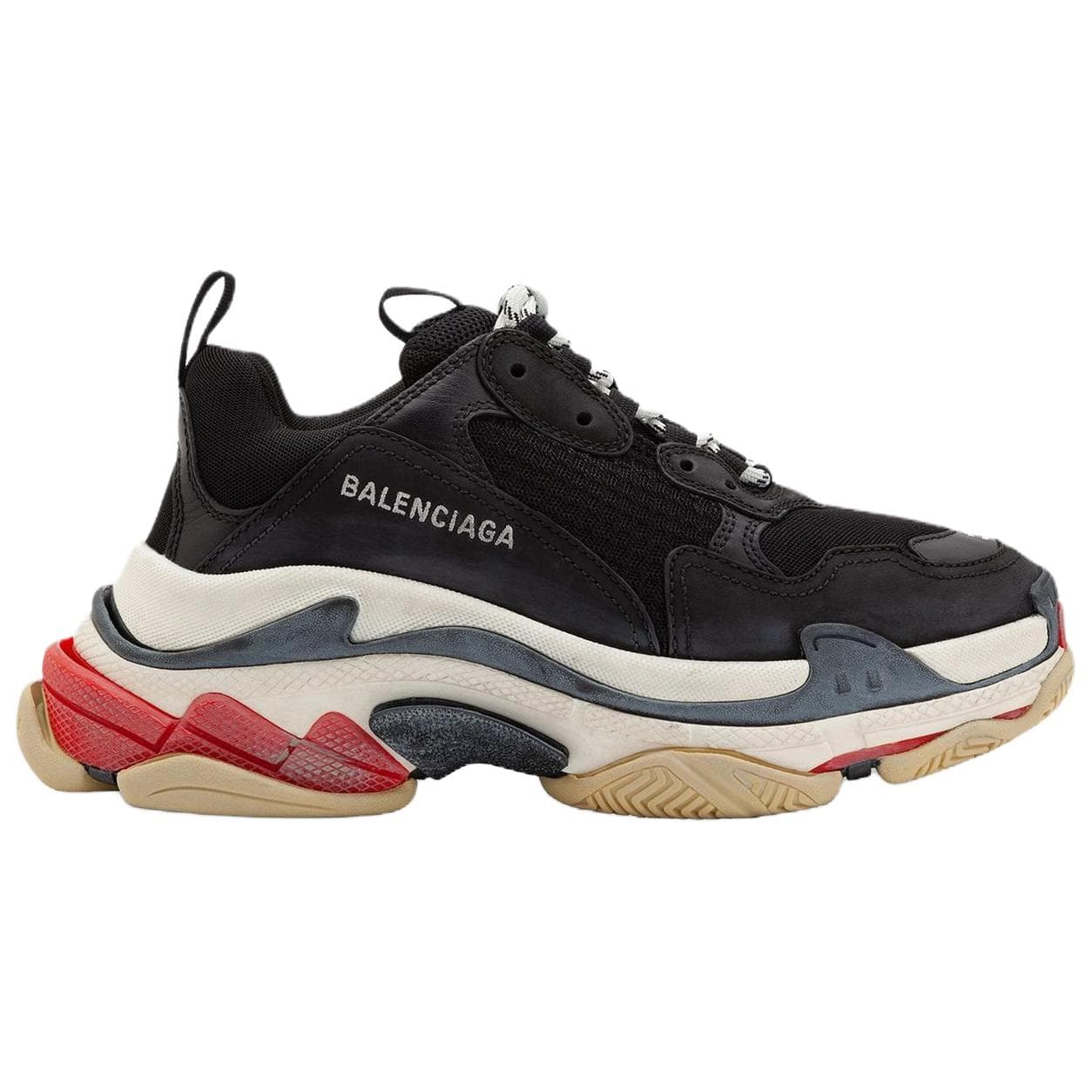 Кроссовки Balenciaga Triple S Black Red - изображение 2