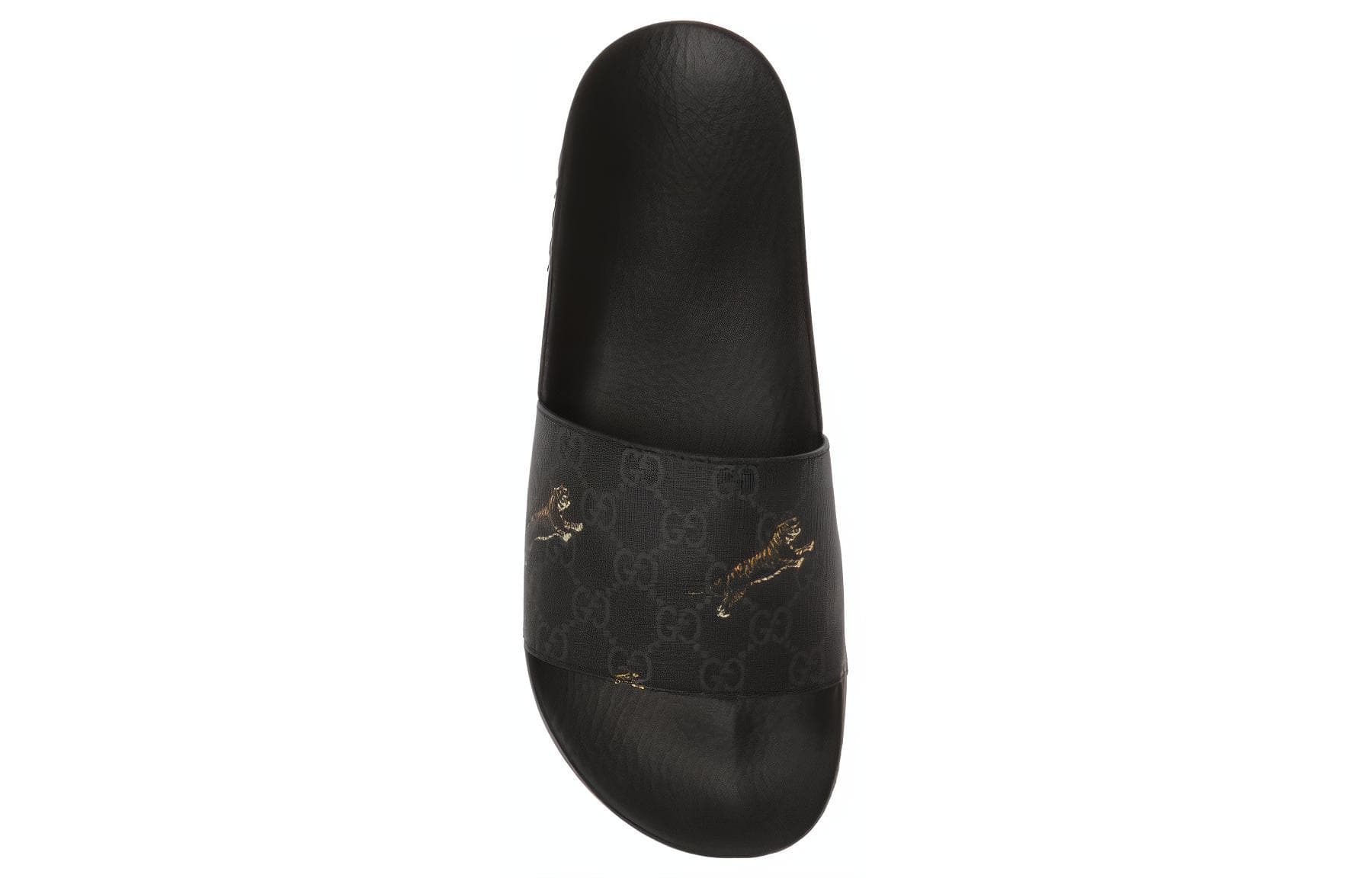 Сандалии Gucci Slide Sandals Black - изображение 5