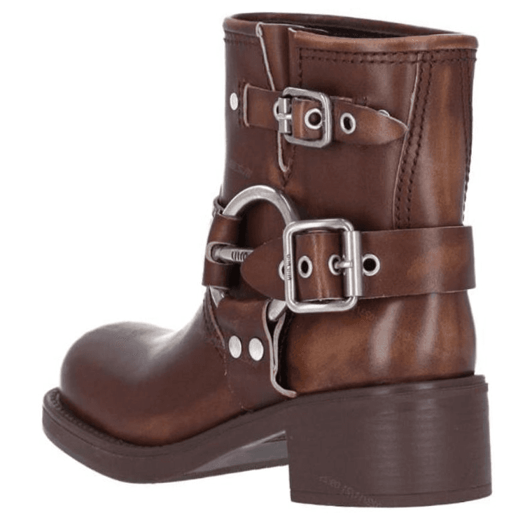 Сапоги Miu Miu Brown Ankle Boots - изображение 5