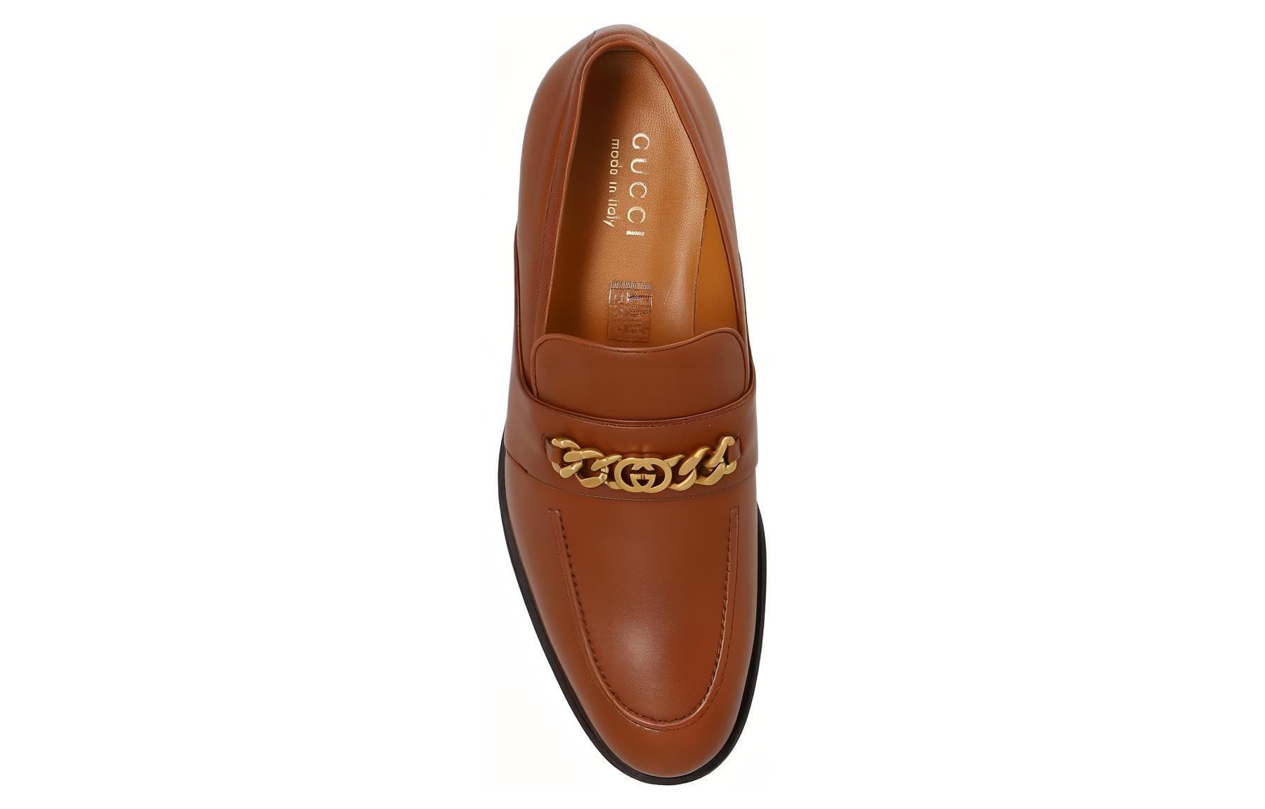 Ботинки Gucci Brown Leather Slip-On - изображение 4