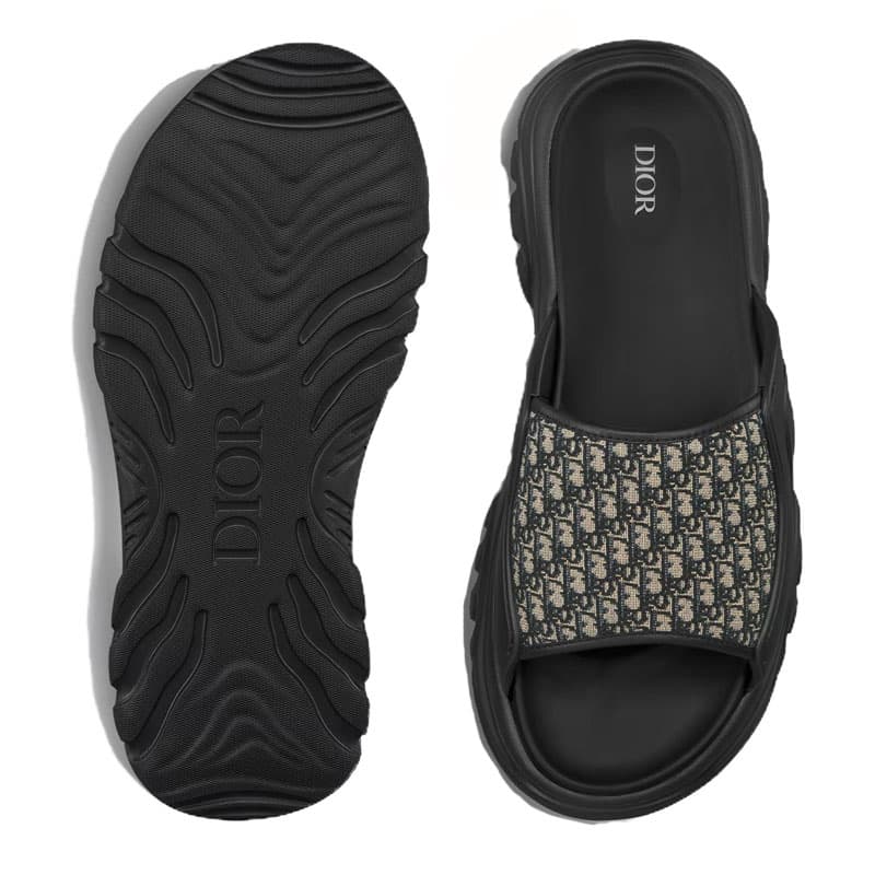 Сандалии Dior H-Town Oblique Black - изображение 5