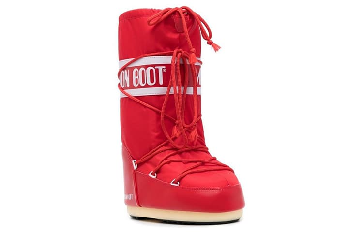 Ботинки зимние Moon Boot Lace-Up Mid Snow Boots Red - изображение 2