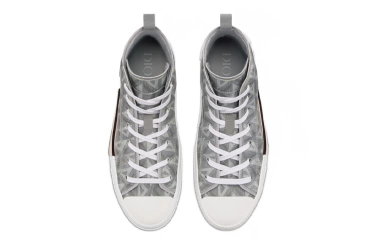 Кроссовки Dior B23 High-Top Sneakers Grey - изображение 4