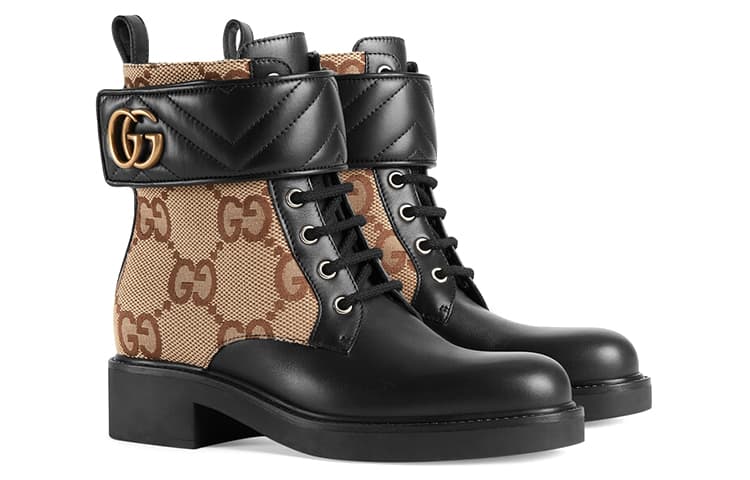 Сапоги Gucci Short Boots Black Brown - изображение 3