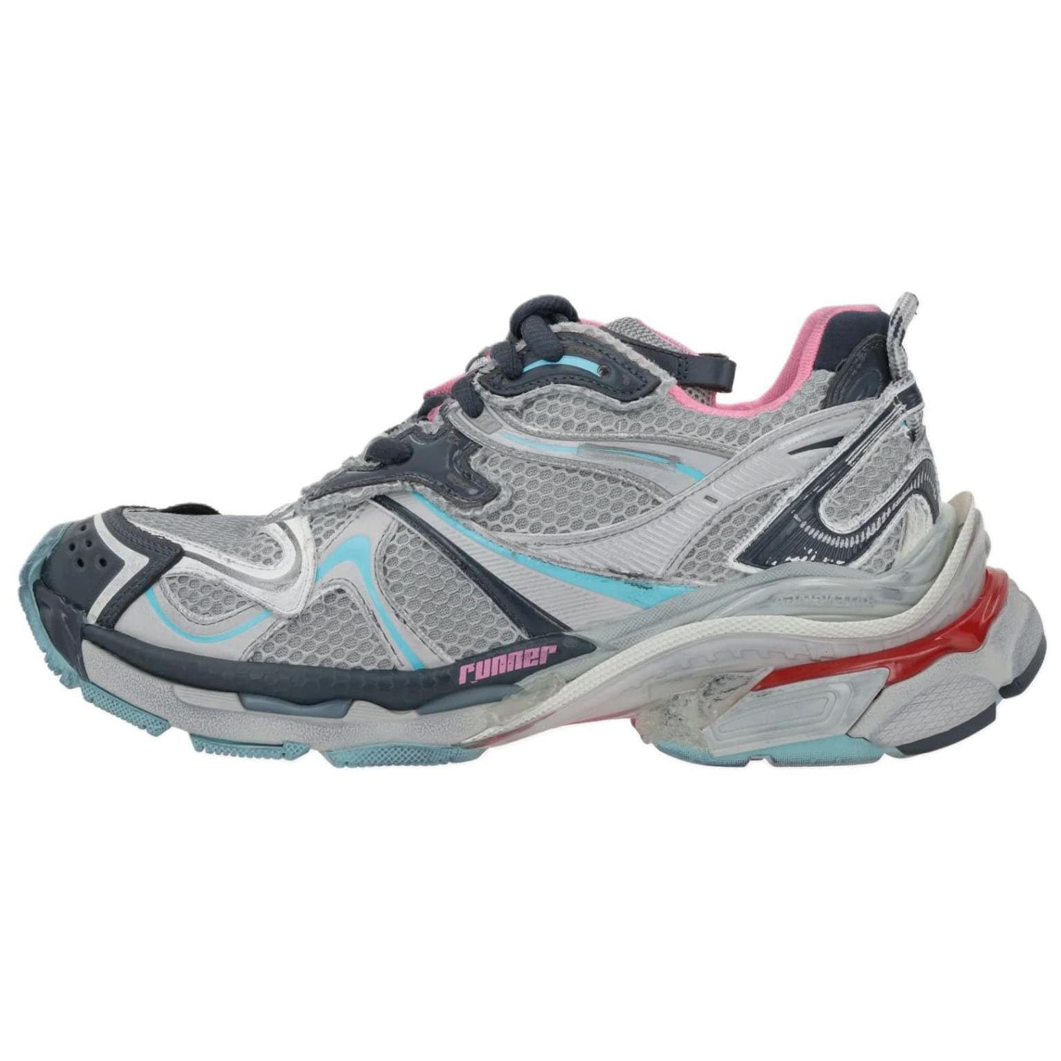 Кроссовки Balenciaga Runner Low Топ Толстая подошва Кроссовки Мужские Серые - изображение 1