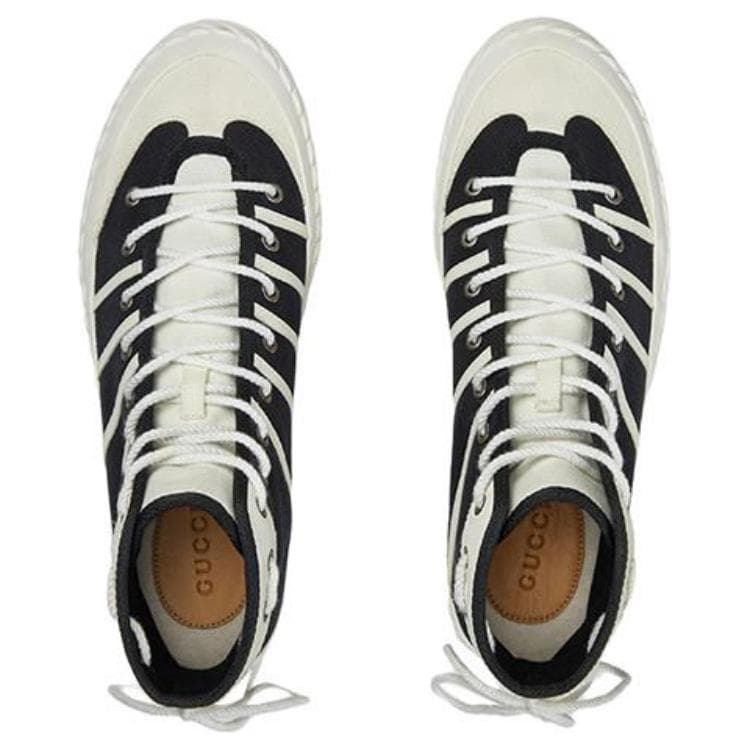 Кеды Gucci High-Top Sneakers Black White - изображение 4