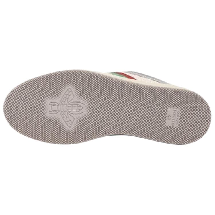 Кроссовки Gucci Silver Low-Top Sneakers - изображение 6