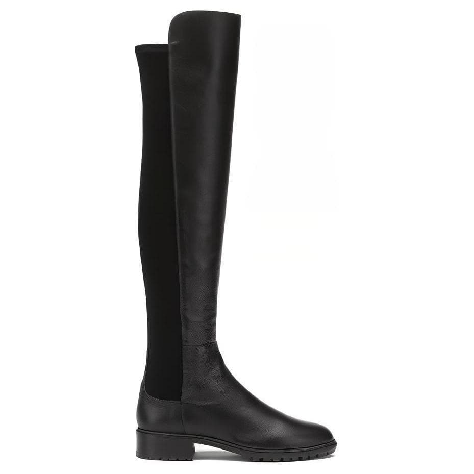 Ботинки Stuart Weitzman Sw 5050 Городские сапоги на высокий каблане 3 см женские черный наппа - изображение 2