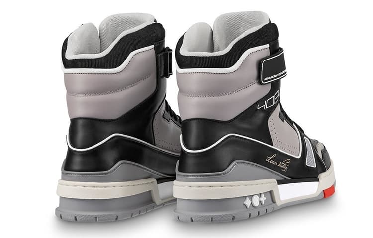 Кроссовки Louis Vuitton Trainer High Top Grey Black - изображение 4