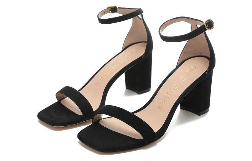 Туфли Stuart Weitzman Sw Искусственная замша грубый каблук высокие каблуки женские - изображение 3