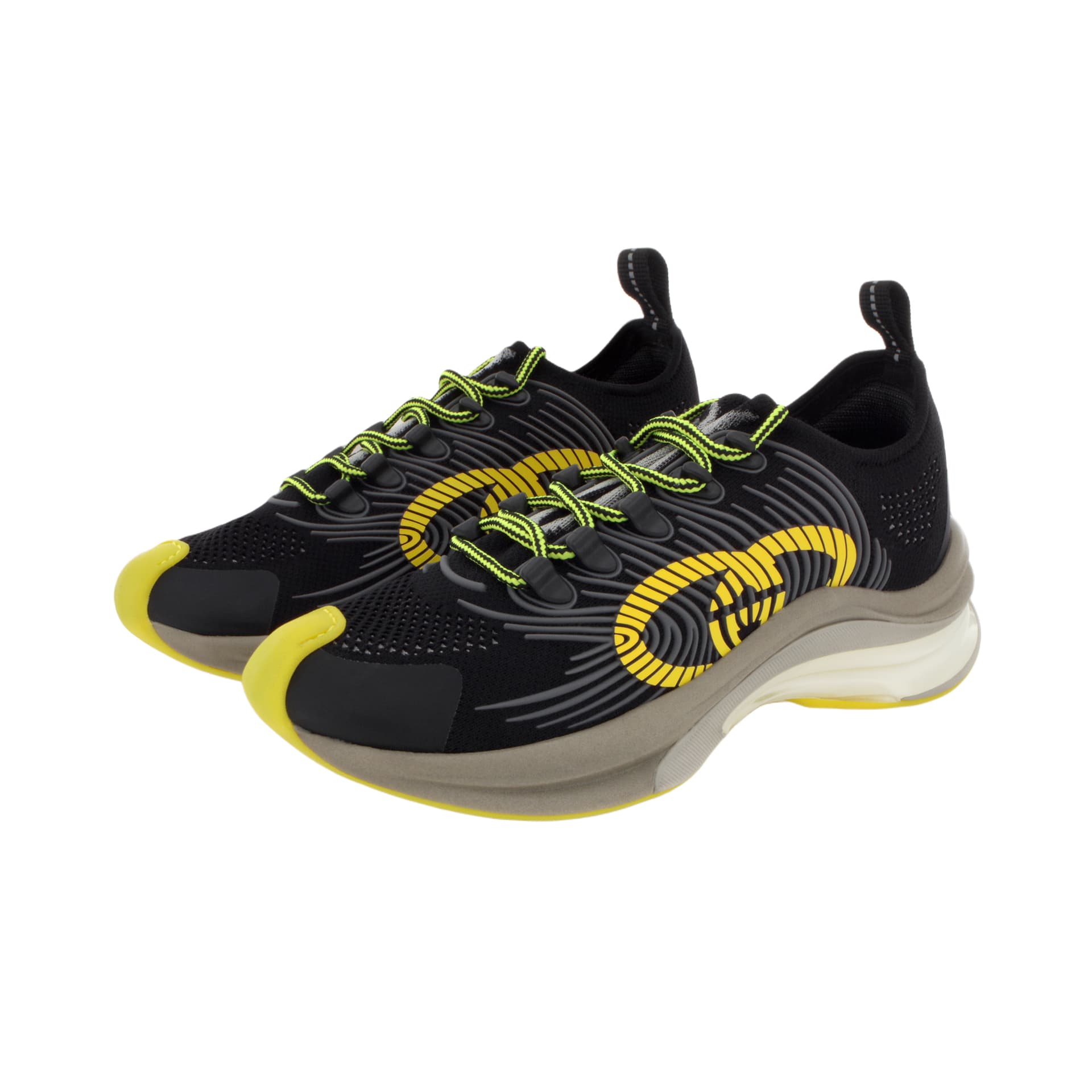 Кроссовки Gucci Run Black Green - изображение 3