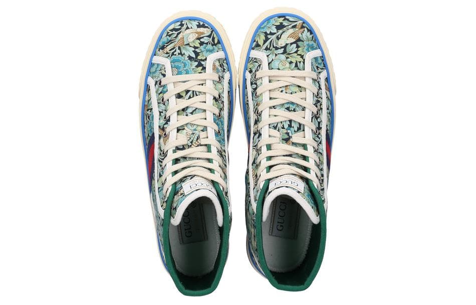 Кроссовки Gucci High-Top Sneakers Green - изображение 4