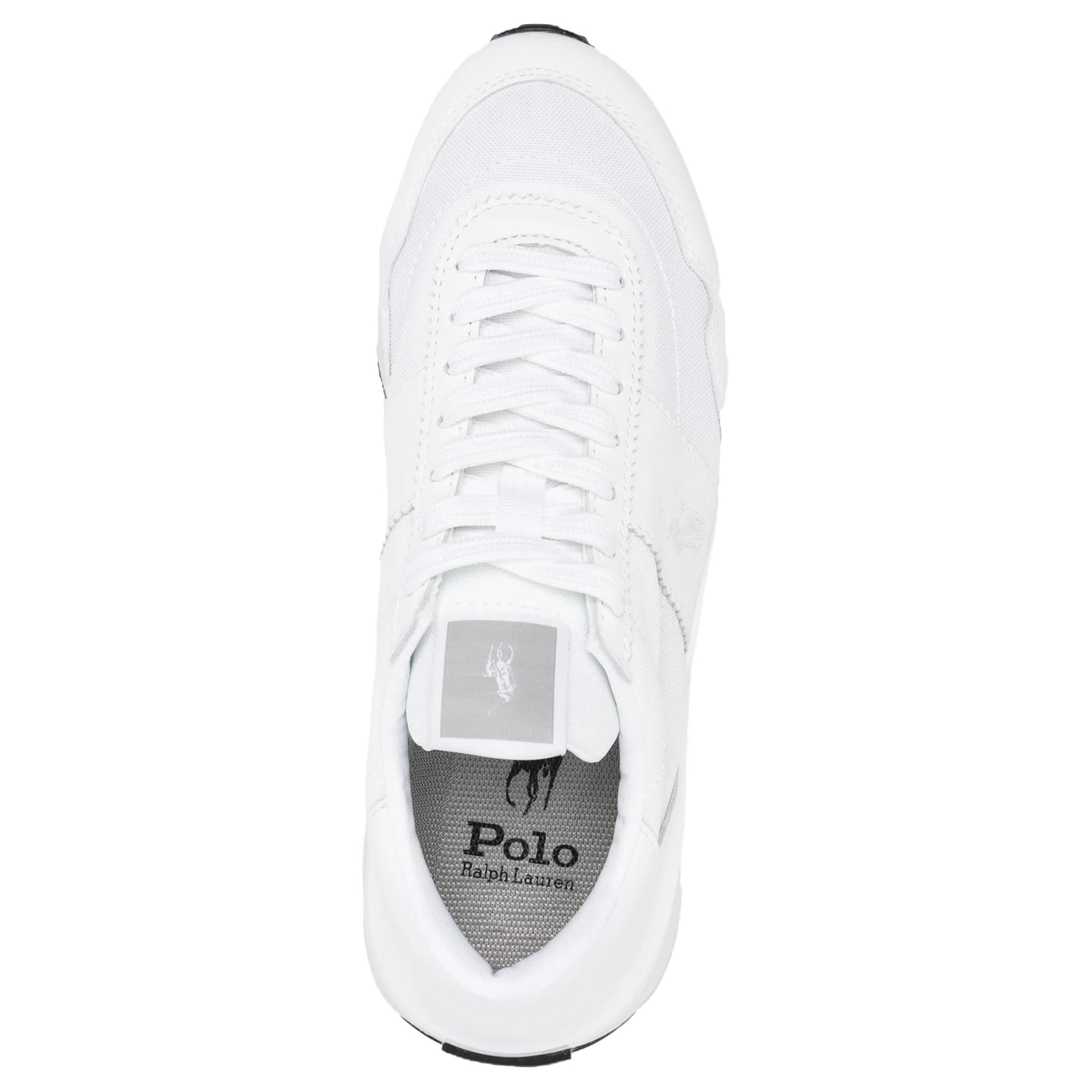 Кроссовки Polo Ralph Lauren Коровья кожа Низкий топ Повседневная обувь 3 см Женская Белая - изображение 5