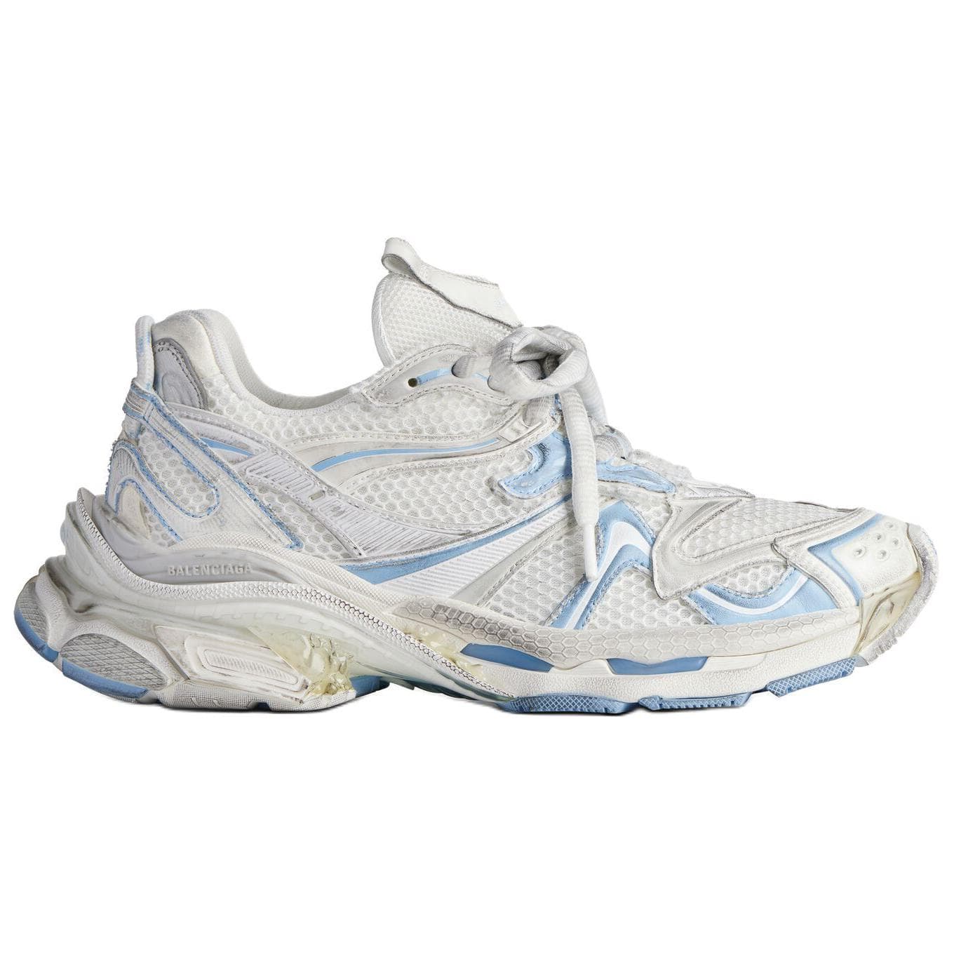 Кроссовки Balenciaga Runner 2,0 Low Топ Массивные кроссовки Женские Белый Синий - изображение 2