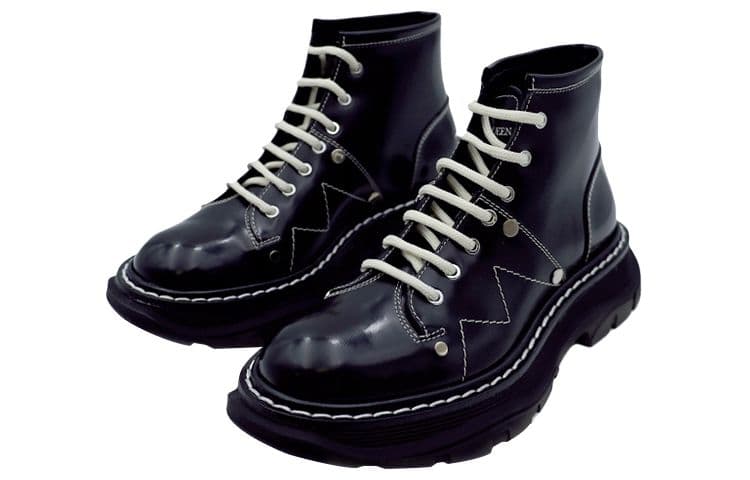 Ботинки Alexander McQueen FW21 Tread Boots Black - изображение 2