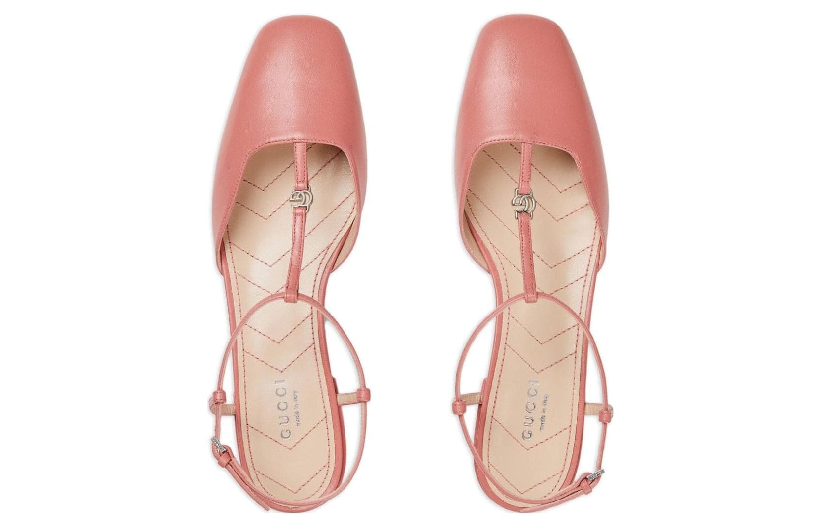 Тапочки GUCCI Деним Кожа Повседневные Туфли Женские Розовые - изображение 4