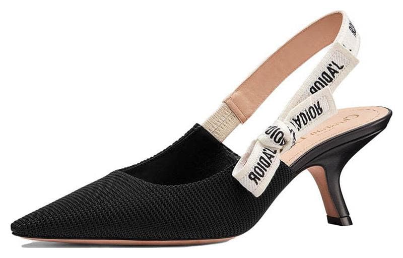 Туфли DIOR J'Adior Embroidered Heel Pumps Black - изображение 3