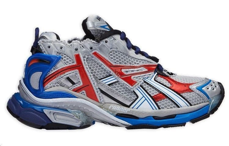 Кроссовки Balenciaga Runner Grey Blue Red - изображение 2