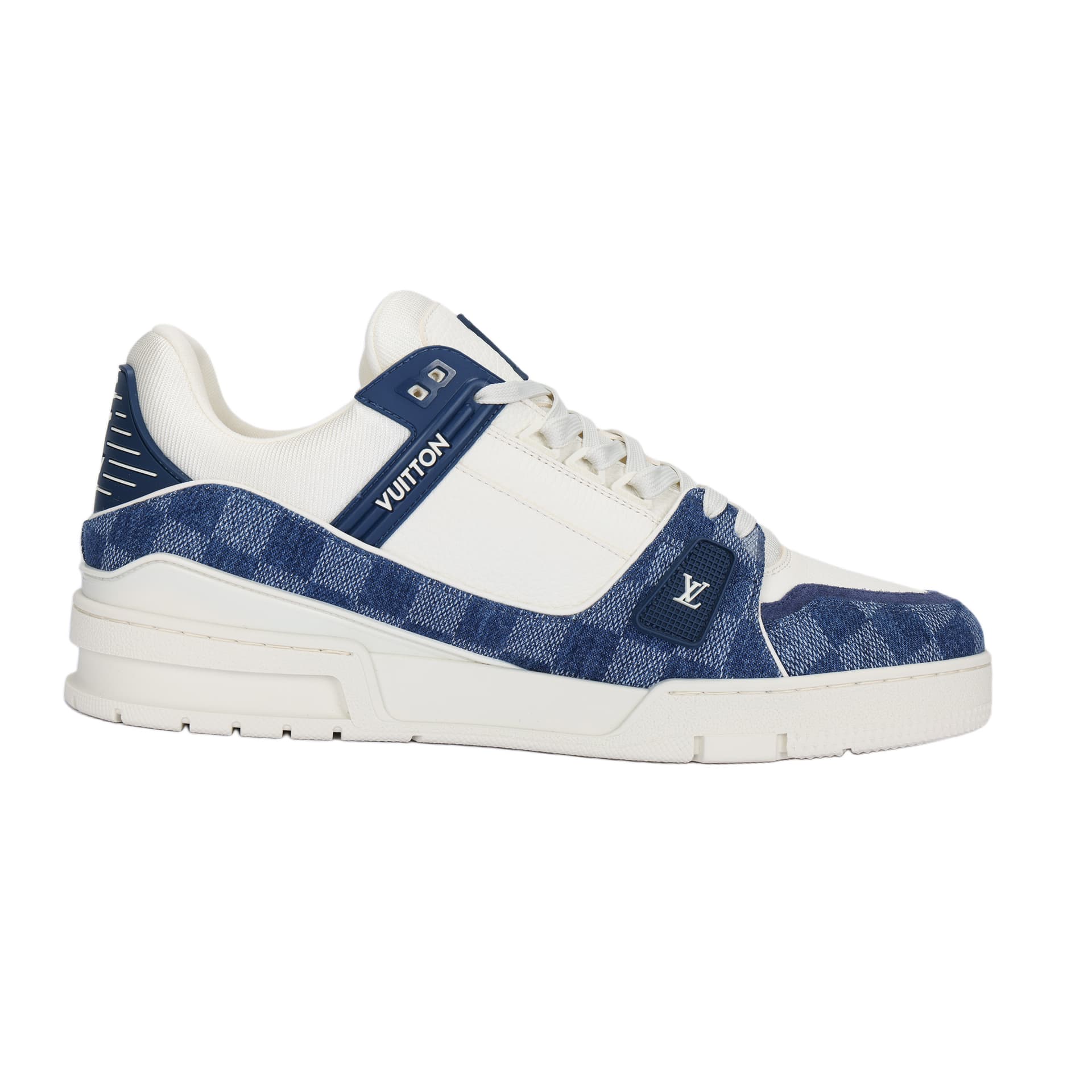 Кроссовки Louis Vuitton Trainer White Blue - изображение 2