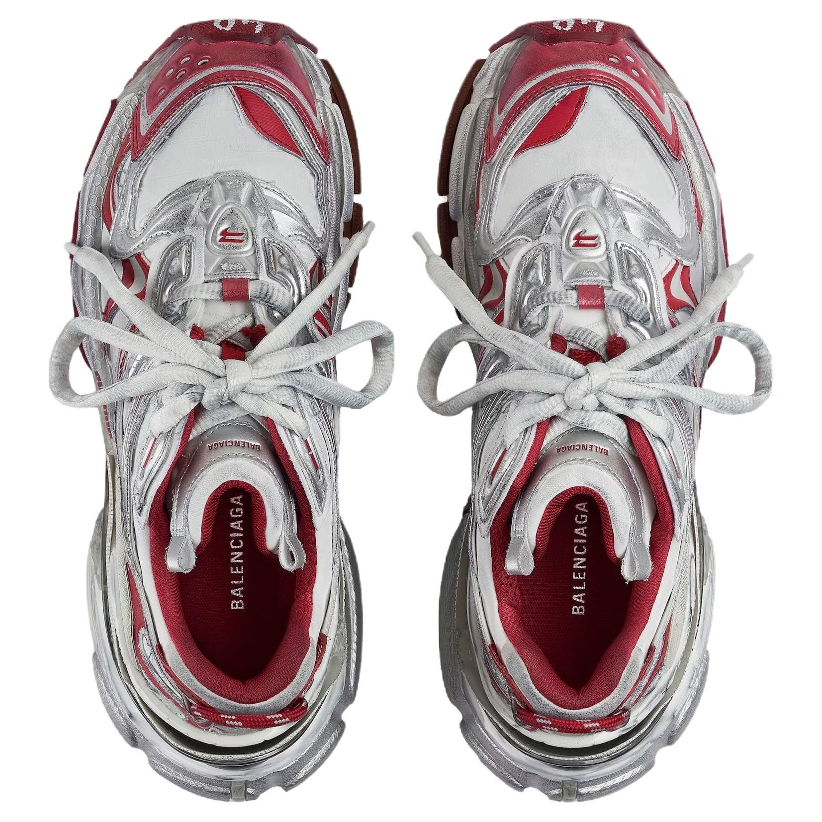 Кроссовки Balenciaga Runner2,0 Low Топ Толстая подошва Кроссовки Мужские Красные - изображение 5