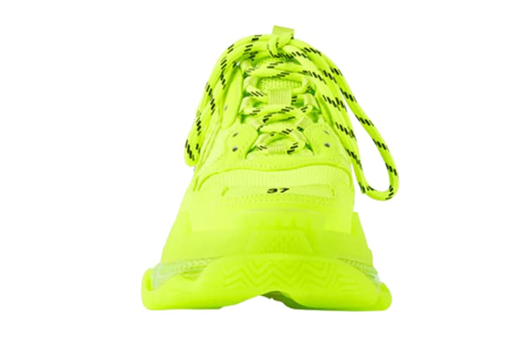Кроссовки Balenciaga Triple S Clear Sole Fluorescent Yellow - изображение 3
