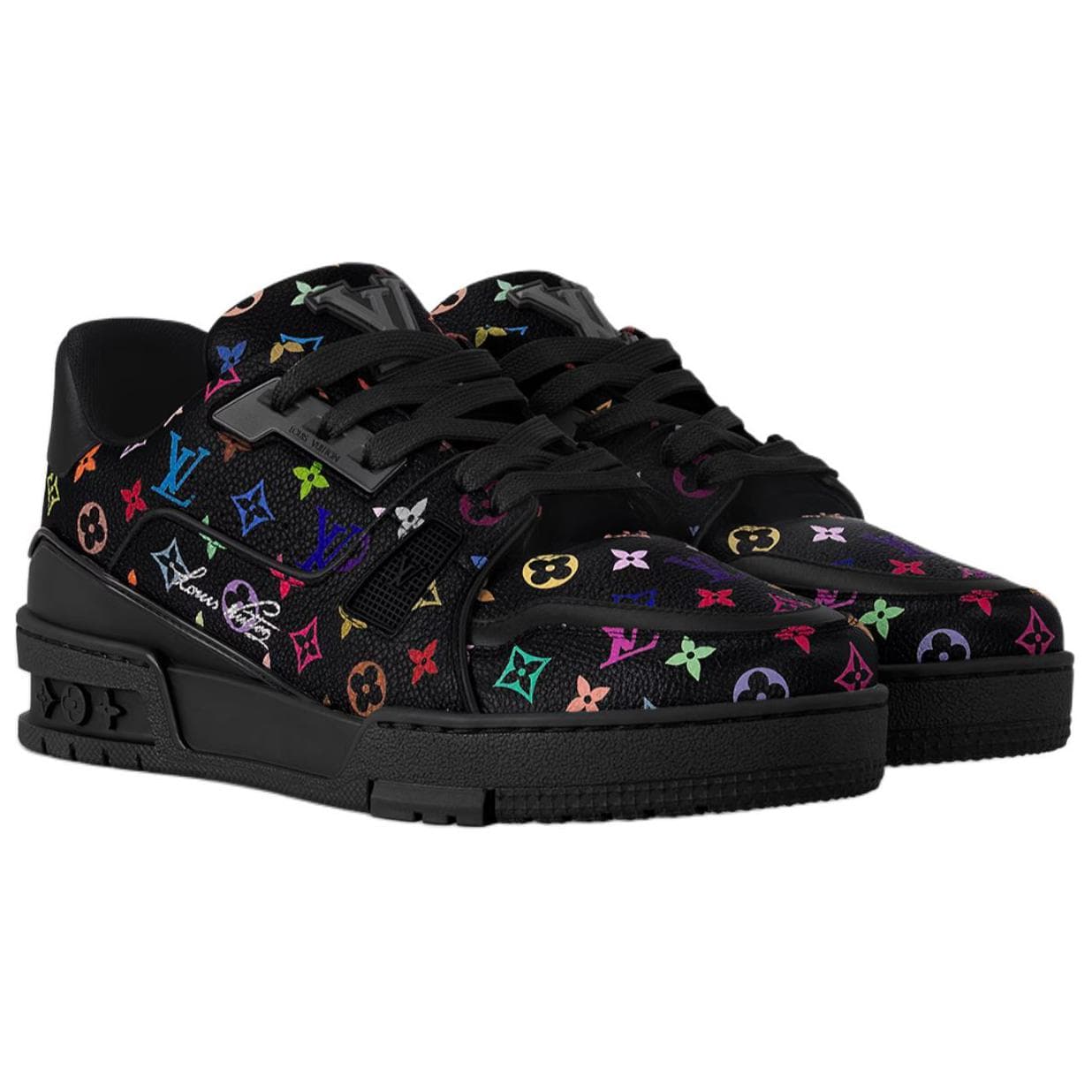 Кроссовки Takashi Murakami x Louis Vuitton Trainer Black - изображение 2