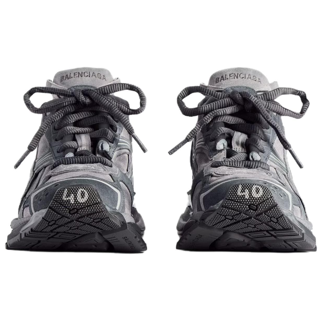 Кроссовки Balenciaga Runner MID Топ Толстая подошва Кроссовки Мужские Серые - изображение 2