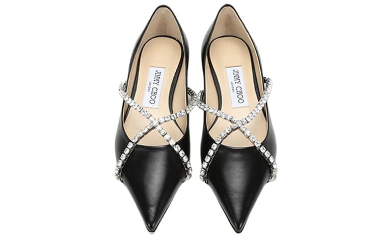 Тапочки Jimmy Choo Genevi Flat Black - изображение 4