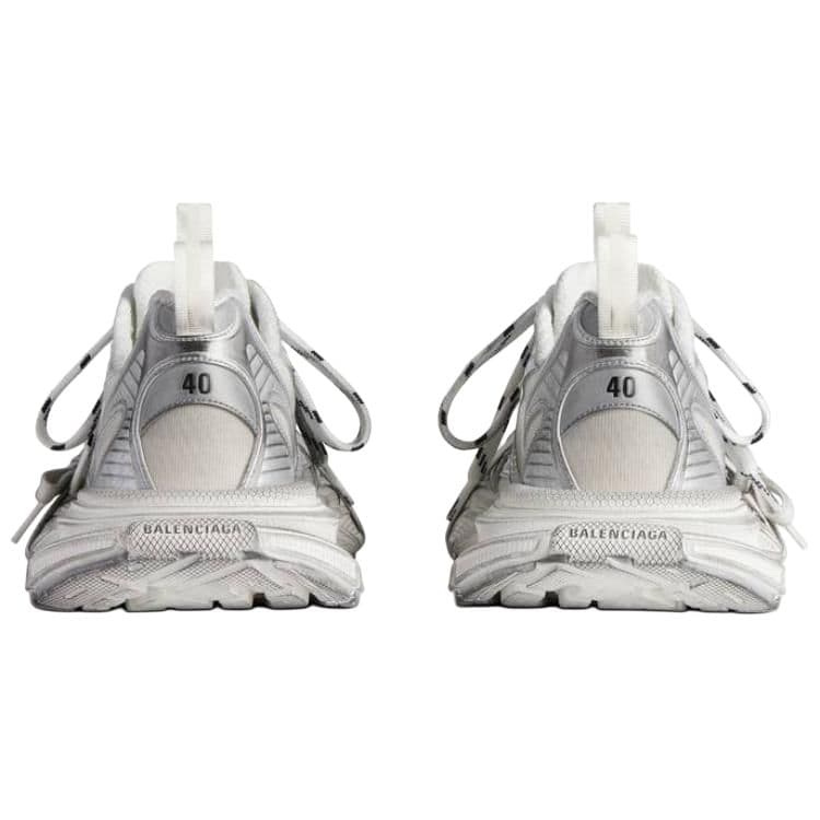 Кроссовки Balenciaga 3XL Низкие кеды с толстой подошвой Женские Серебряные - изображение 6