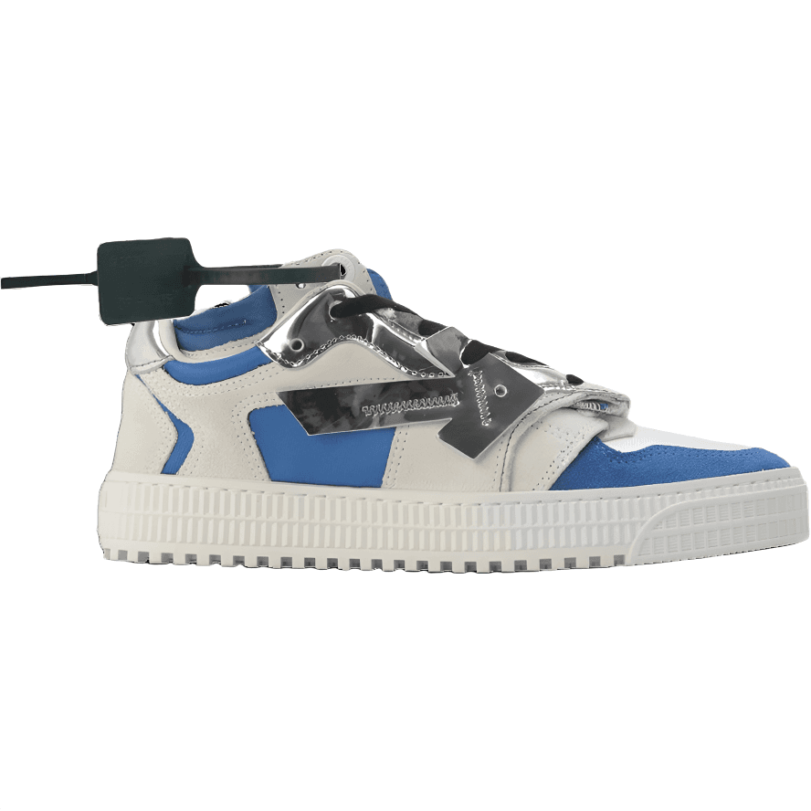 Кроссовки OFF-WHITE Off-Court 3,0 Замша Круглый носок На шнурках Стрелка Низкие кроссовки Мужские Синий - изображение 2