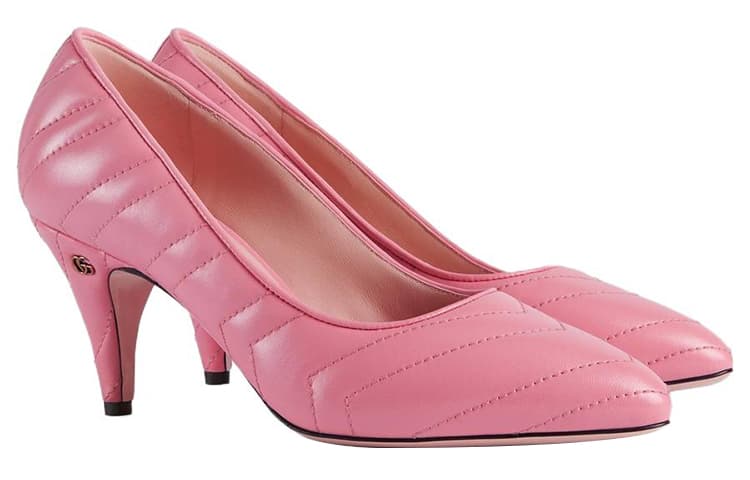 Туфли Gucci Quilted Pink Heels - изображение 3