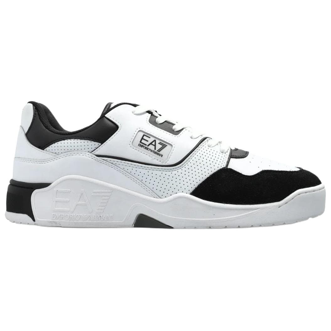 Кроссовки EMPORIO ARMANI EA7 Low Топ Скейтборд Обувь Унисекс Белый Черный - изображение 2