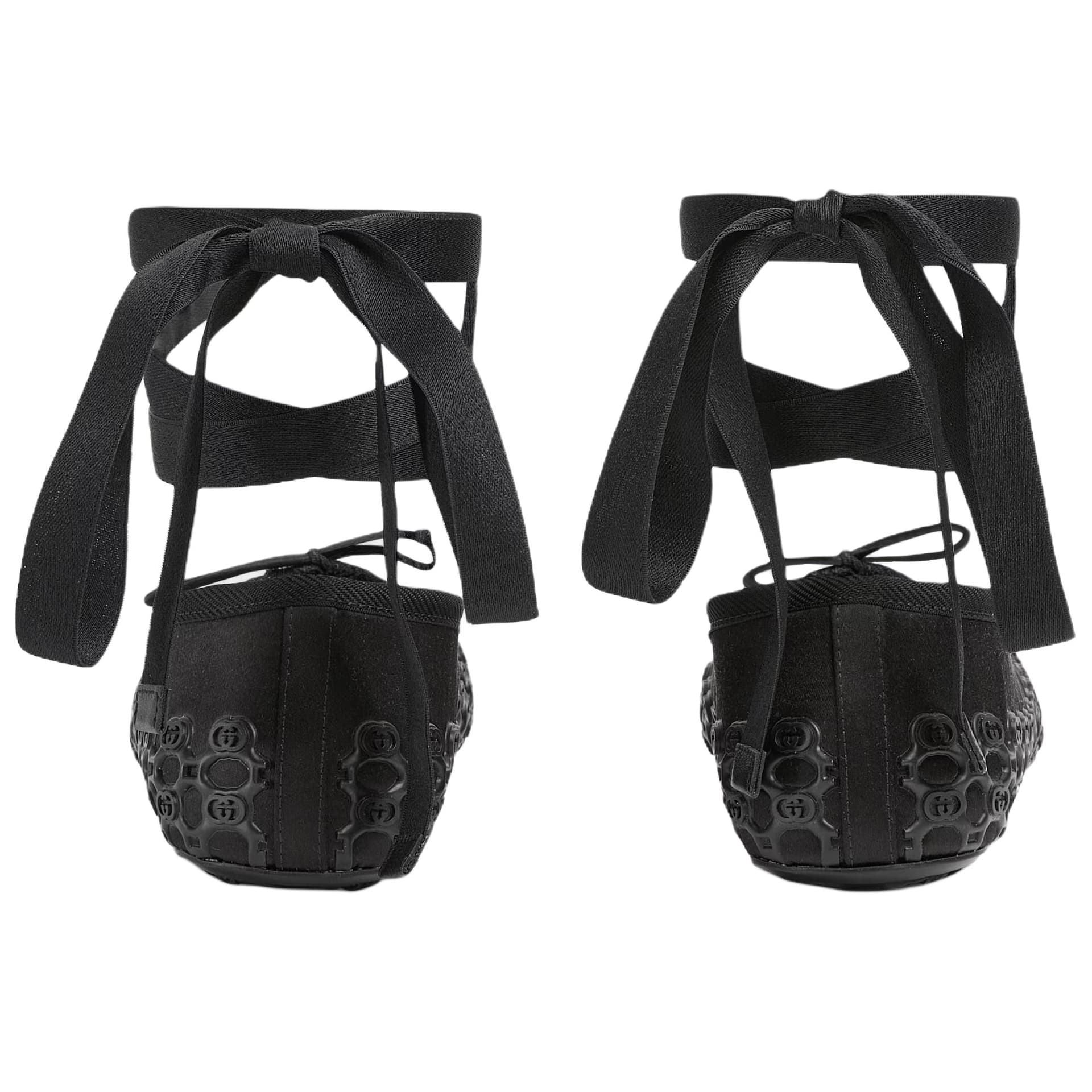 Тапочки Gucci Cub3d Повседневная обувь 1 см Женская Черная - изображение 5