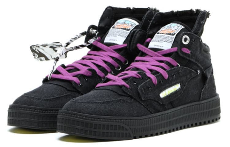 Кеды OFF-WHITE Off-Court High Black Purple - изображение 3