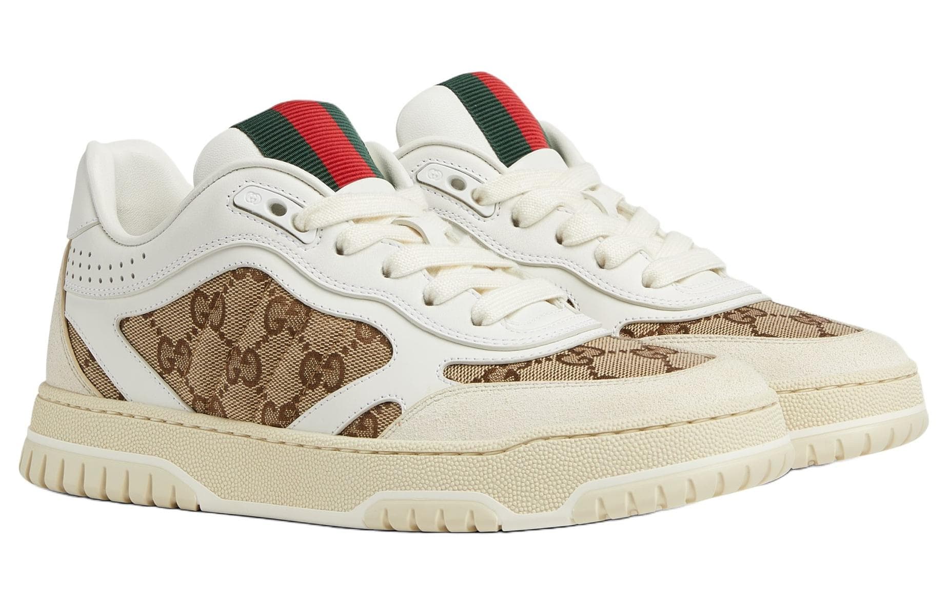 Кроссовки Gucci Re-Web Low White Brown - изображение 3