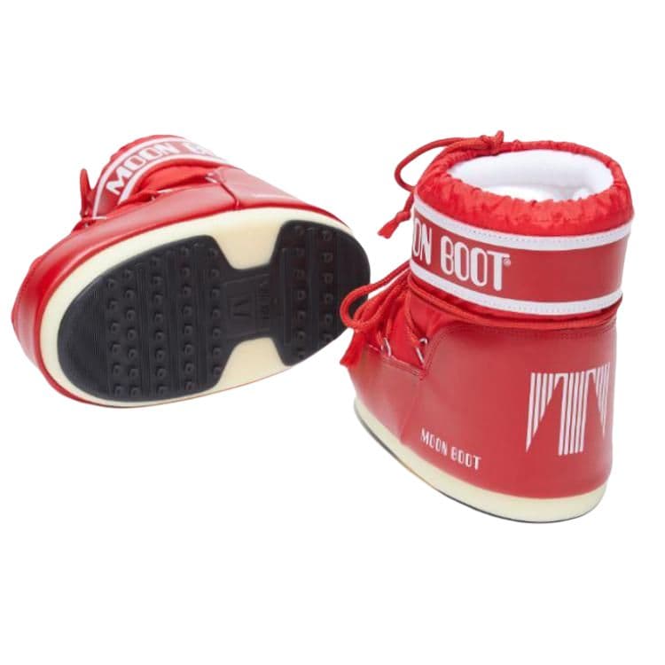 Ботинки зимние Moon Boot Short Snow Boots Red White - изображение 4