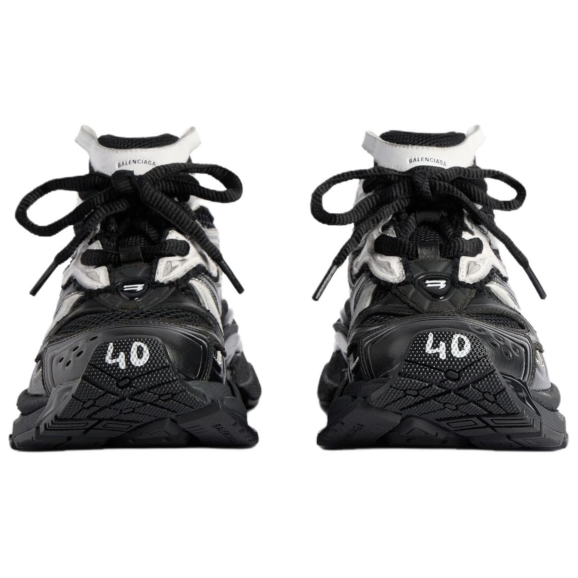 Кроссовки Balenciaga Runner2,0 Градиентный Lines Low Топ Толстая подошва Кроссовки Женские Черные - изображение 4