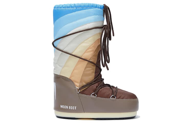 Ботинки зимние Moon Boot Rainbow Brown - изображение 2