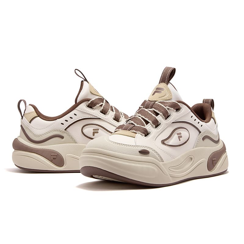 Кроссовки FILA FUSION CANNOLI Cake Shoes Текстиль Синтетическая кожа Повседневная обувь Женская Кремовый порошок - изображение 8