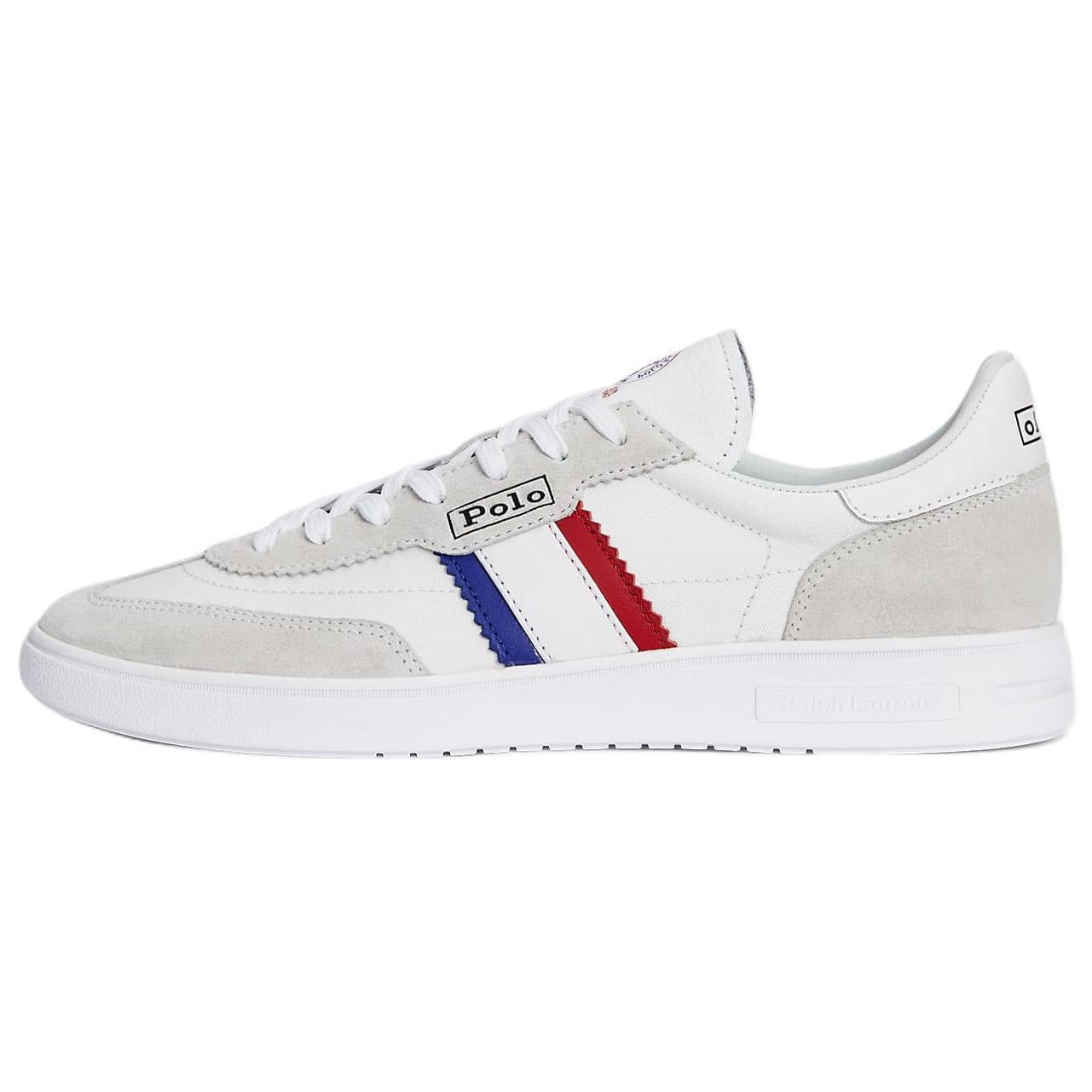 Кроссовки Polo Ralph Lauren Bedford Искусственная замша Низкие кеды для скейтбординга Мужские Белые - изображение 1