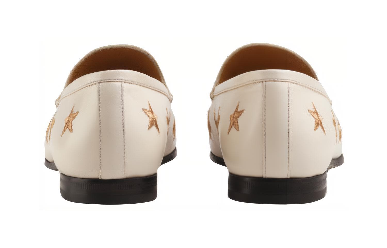Тапочки Gucci Jordaan Leather Loafers White - изображение 5