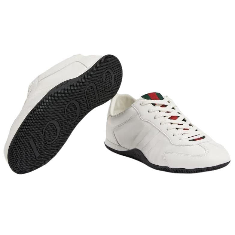 Кроссовки GUCCI Shift Lace-Up Low Sneakers White - изображение 7