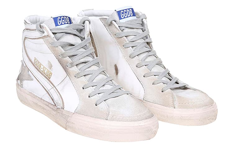 Кроссовки Golden Goose High Top Sneakers White Distressed - изображение 3