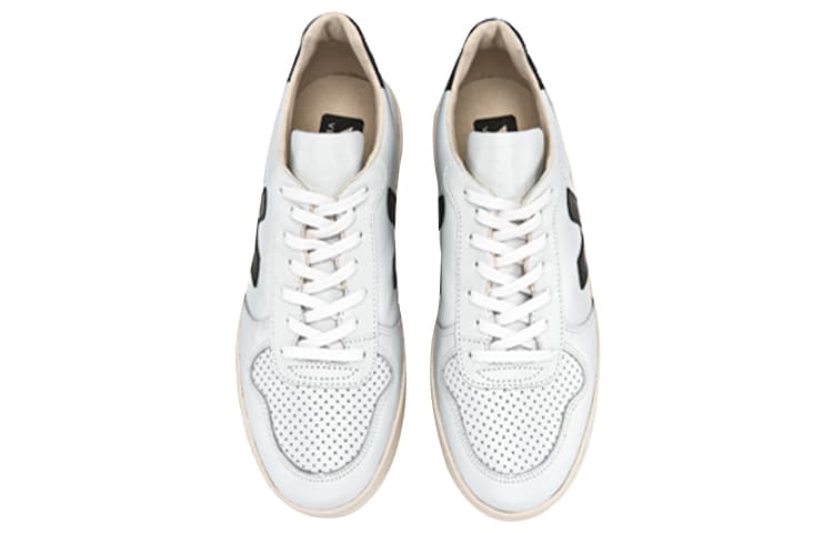 Кроссовки VEJA V-10 White Black - изображение 3