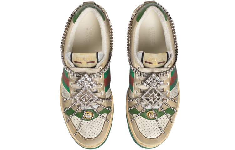 Кроссовки Gucci Screener Sneaker With Crystals - изображение 3