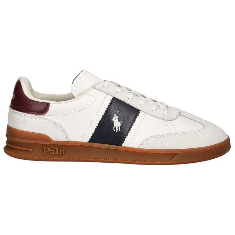 Кроссовки Polo Ralph Lauren Hrt Aera ПП Кожа Низкие Кроссовки для скейтбординга Мужские Белые - изображение 2